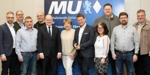 Die Vorstandschaft des MU-Bezirkes Oberpfalz und die Vertreter der Kreisverbände hielten am Wochenende in Nürnberg ihre zweitägige Klausurtagung ab, bei der auch der neue Landesvorsitzende MdB Sebastian Brehm (5. v. l.) ein Kurzreferat hielt.